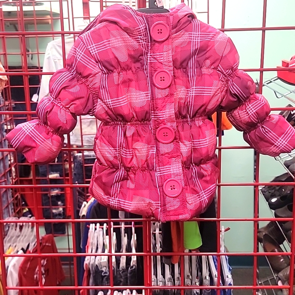 12 month pink puffer